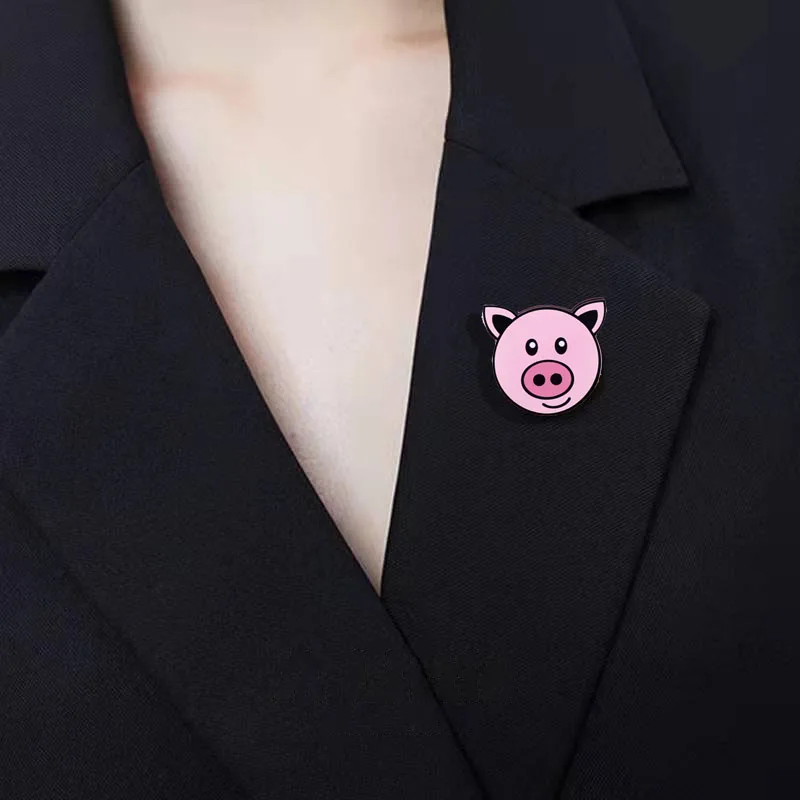 Cartoon Cute Animal Badges Kawaii Chick Pig Duck Brooch Student School Bag Pin Friend Jewelry Gift Clothing Accessories image 3