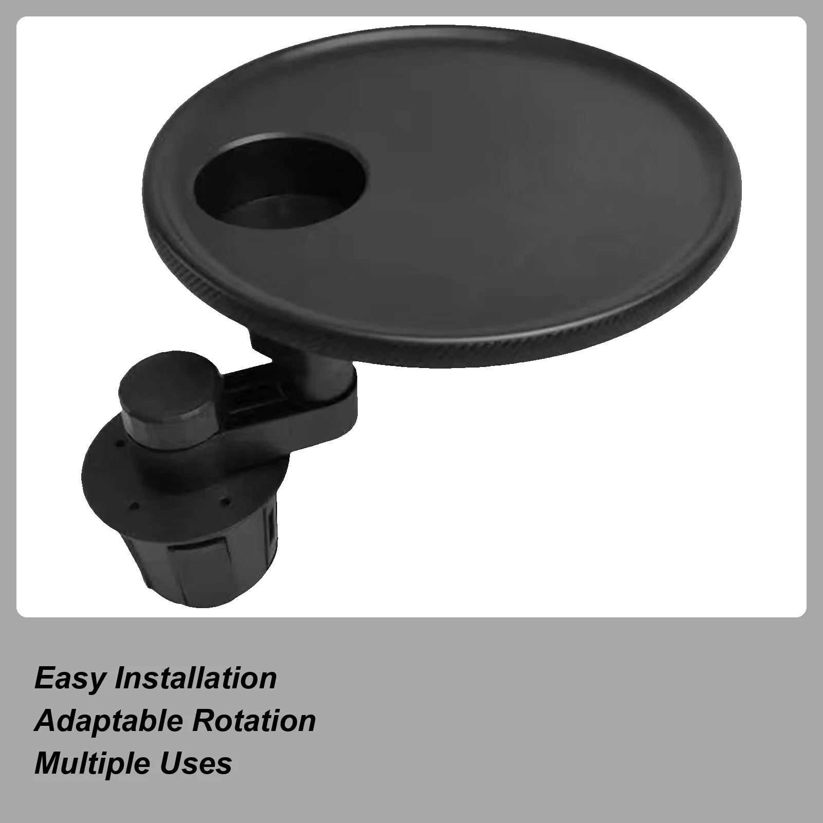 

Car Tray Cup Holder Storage Expander Adapter Mount With Adjustable Base Food Tray For Car For Truck Vehicle Automotive Passenger