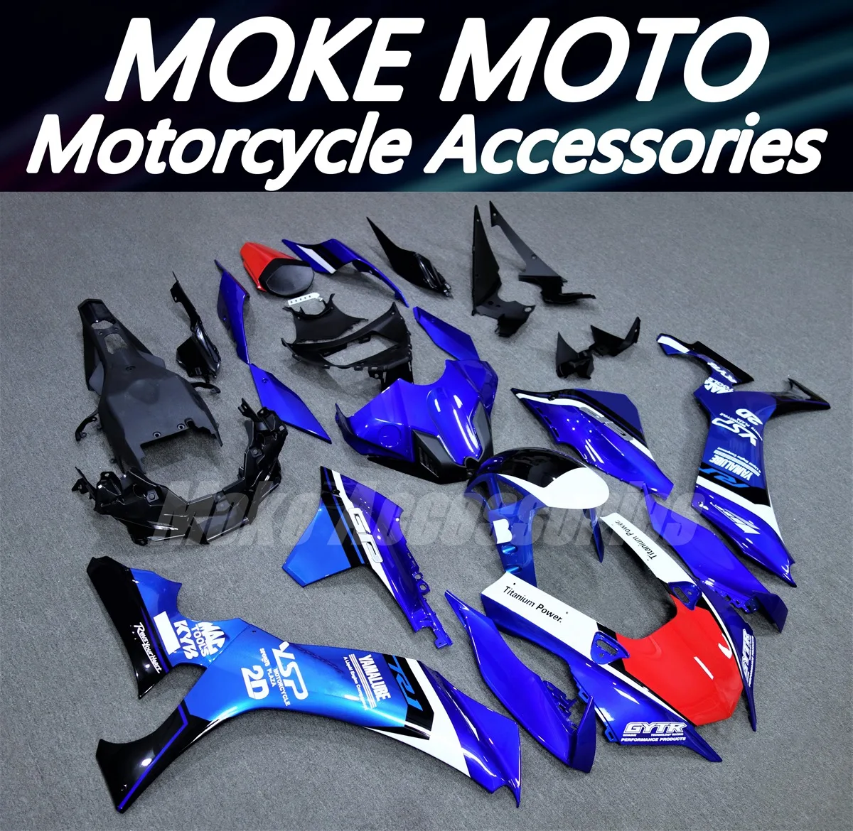 Motorcycle Fairings Kit Fit For Yzf R1M R1 2020 2021 2022 2023 Bodywork Set Abs Injection Blue Red