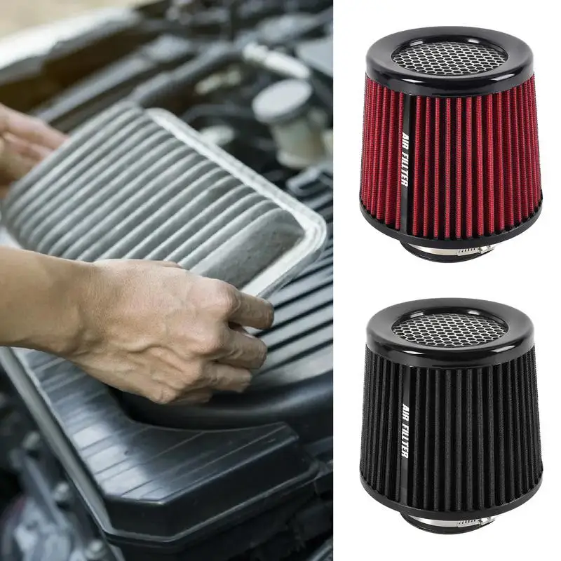 Dry Engine Air Filter Auto Air Filter 76MM High Flow Air Filter High Performance Filter For More Engine Power & Passionate