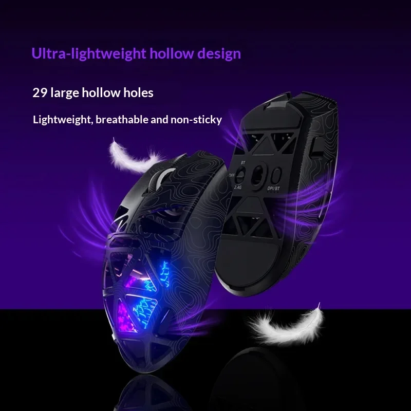Hot Furycube G11 Wireless Mouse Game Bluetooth The Third Mock Examination Paw3311 Lightweight Hollow Out Design RGB Mouse