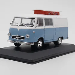 Diecast 1:43 Scale Ixo Heymer Borgward B 1961 RV Camping Vehicle  Alloy Vehicle Model Finished Simulation Collection Gift Toys