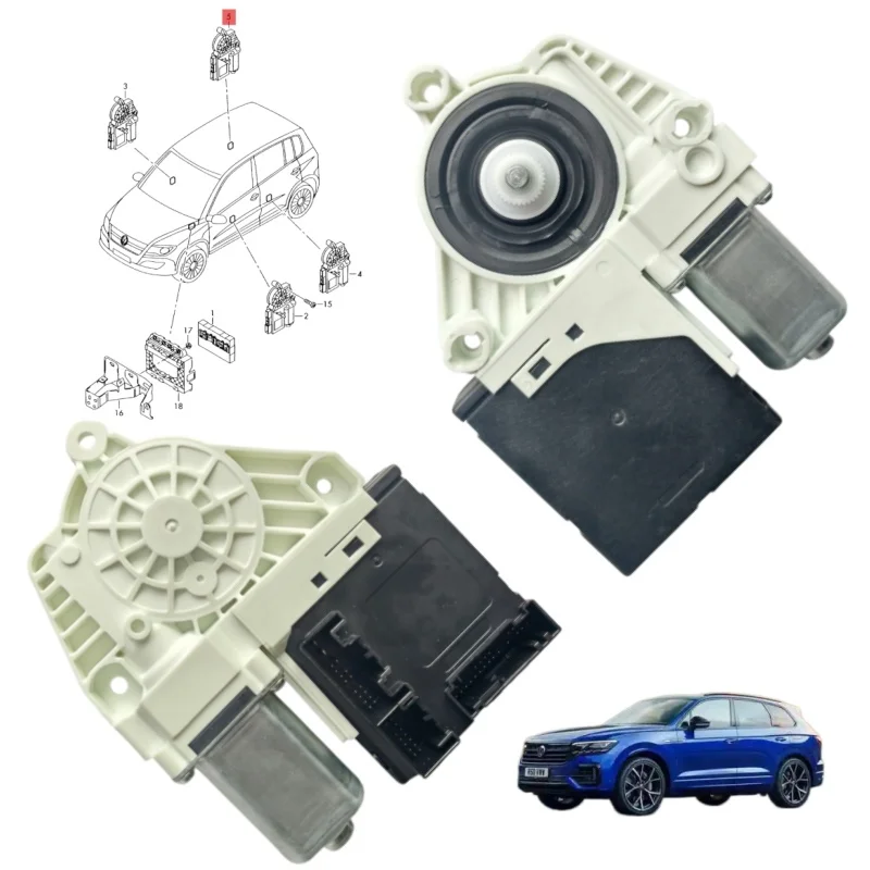 Touran Window Lift Motor Compatible with 1T0959701A 1T0959702A 1T0959701D 1T0959702B 1T0959702D 1T0959701B for 2003-2019 Models