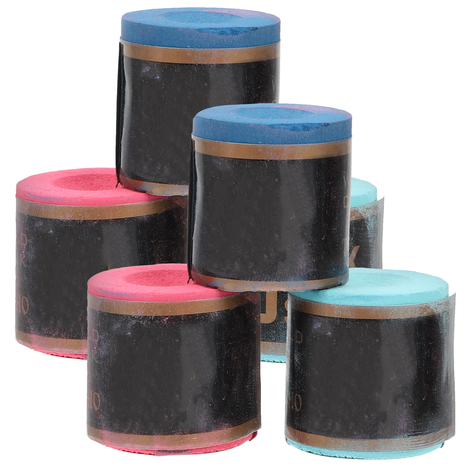

6pcs Pool Chalk Durable Billiard Powder Portable Cue Accessories Smooth Surface Non Clumping Practical Gift Pool Stick