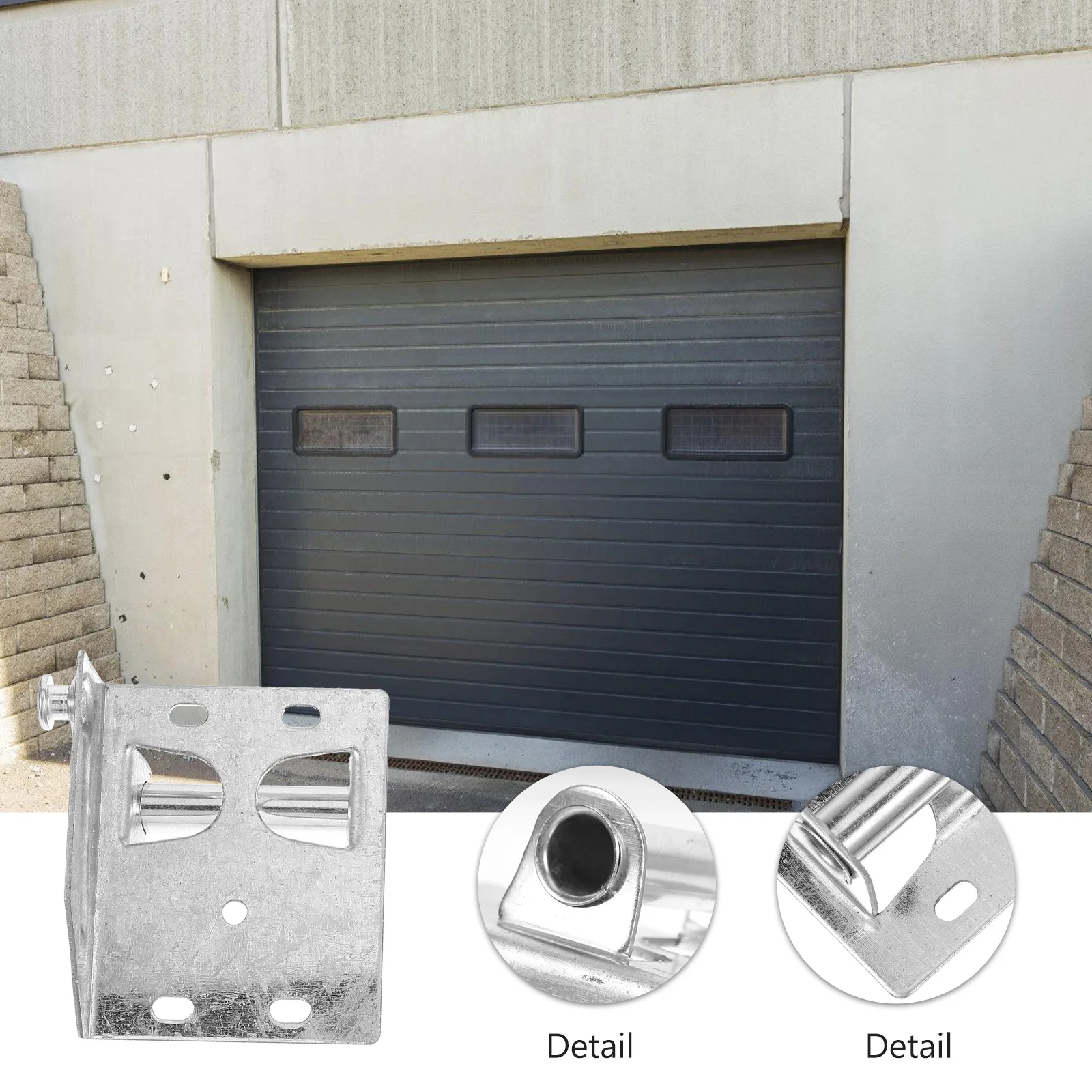 

Garage Door Hinge Durable Iron Replacement Parts Bottom Bracket Suitable Models Easy Installation Hardware