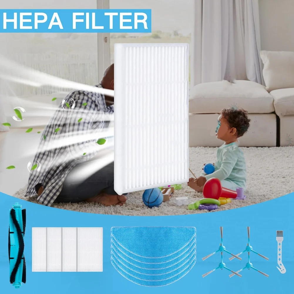 Для Cecotec Conga 8290 Power Ultra Home Genesis/7490 Immortal X-Treme Основная боковая щетка Hepa-фильтр Швабра Тканевые мешки для пыли_A66K