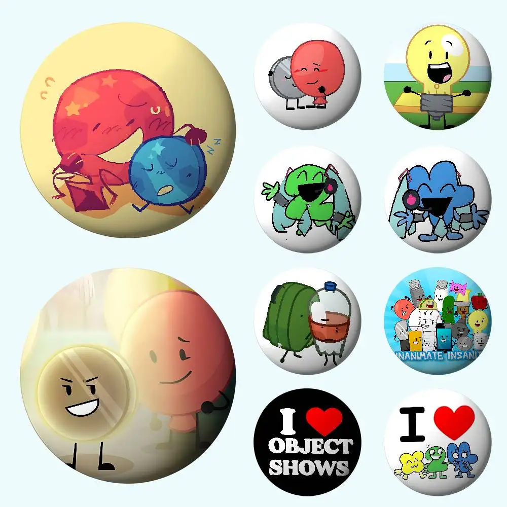 I-Inanimate I-Insanity Badges Tinplate Soft Button Pin Brooch Metal Badge Custom Jewelry Accessories Hat Bag Lapel