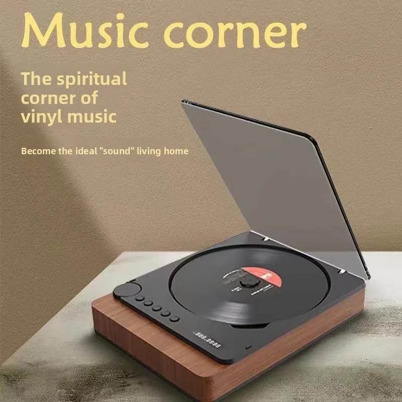 Retro Literary CD Player Bluetooth HiFi Lossless Sound Optical Output U Disk Playback Desktop Gift