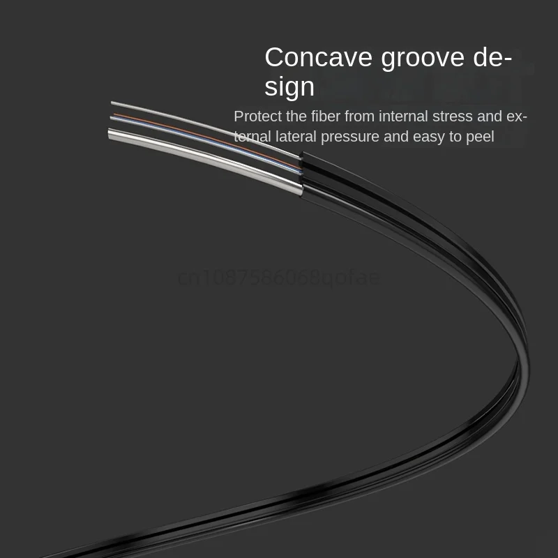 

Telecom-Grade Household Outdoor Indoor 1/2/4 Core Rubber-Covered Wire Cable Butterfly-Shaped Single-Mode Optical Fiber Leather