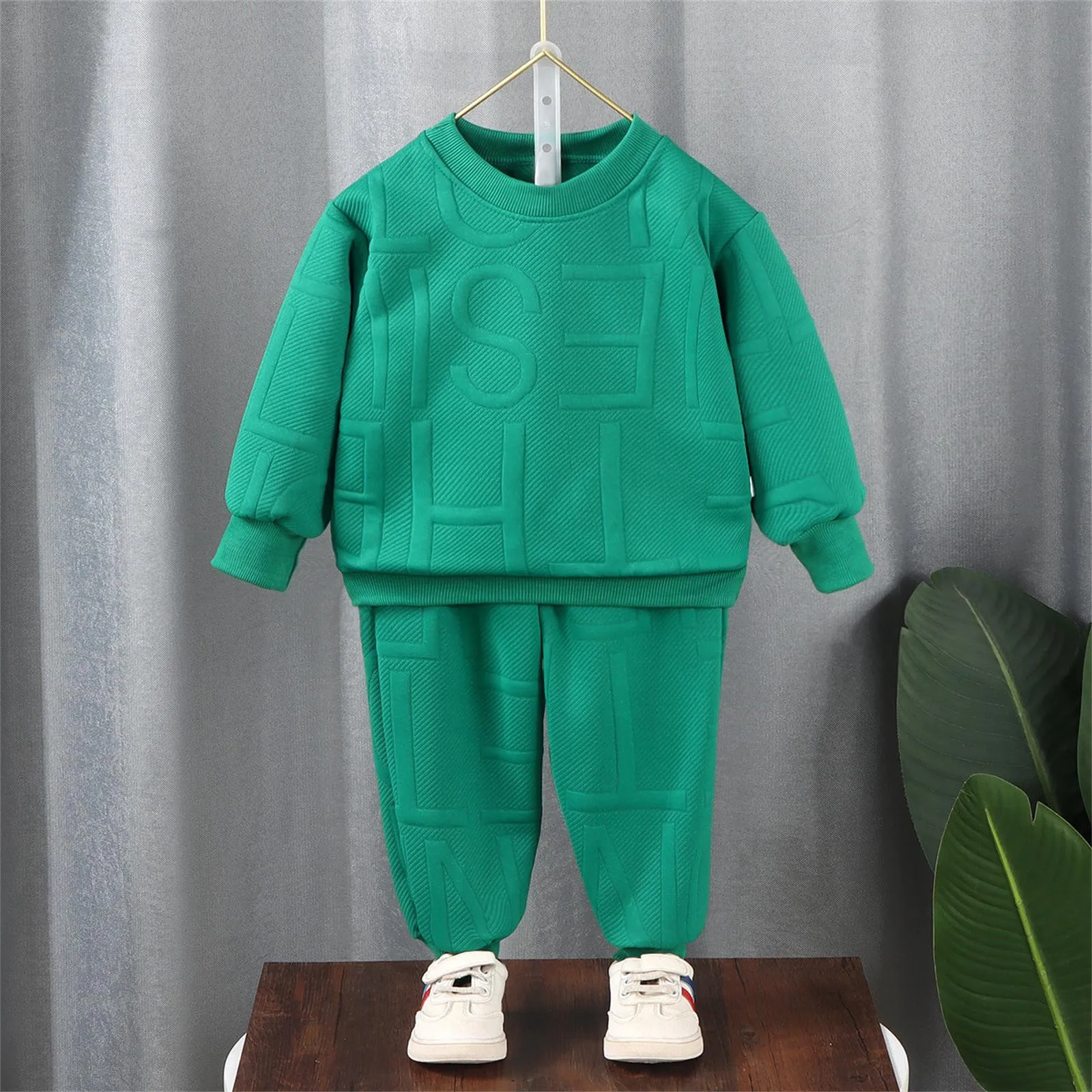 2Pcs Tracksuit Children Boys Girls Casual Clothes Sets Baby Kids Sports Sweatshirt Pants Outfits 1-16 Yrs Children Sweatsuits