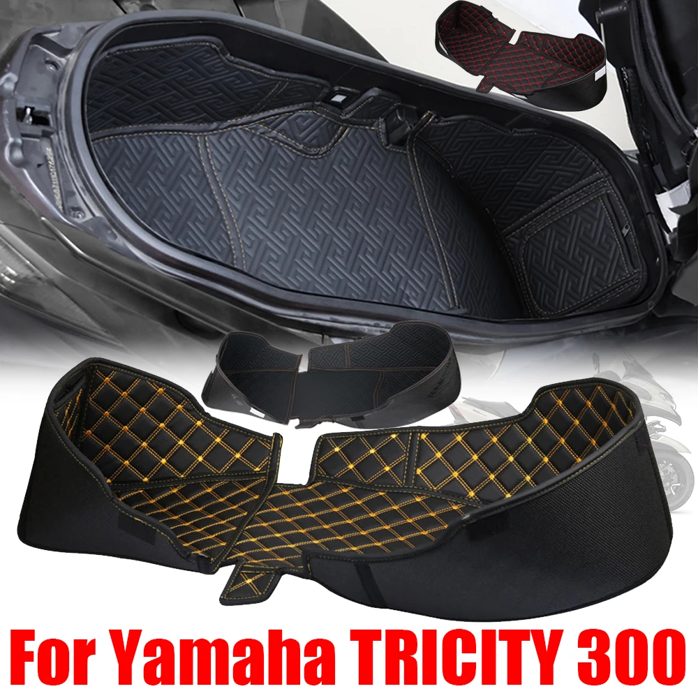 Motorcycle Seat Storage Box Mat Inner Pad Cargo Luggage Trunk Liner Protector For Yamaha Tricity 300 Tricity300 Accessories