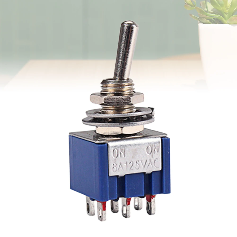 

Spdt 2-позиционный тумблер с фиксацией 6A 125V Синий 6 футов переменного тока вкл-вкл Gn109A Переключатель света Моторы Высоковольтные цепи Hex