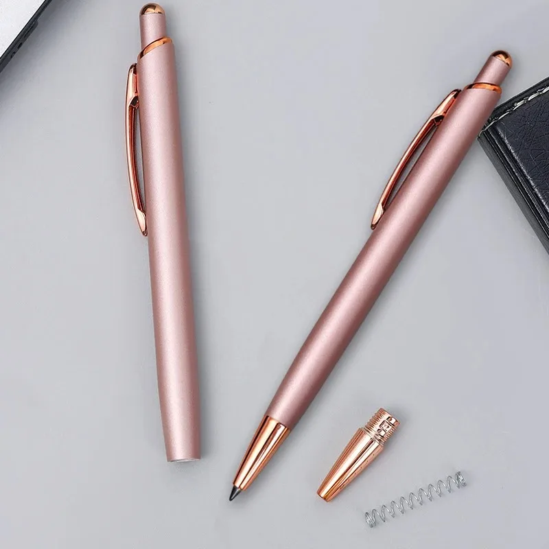 2026 Personalized Luxury Ballpoint Pen Metal School Teacher Gift Supplies Stationery Office Writing Useful Lettering Cute