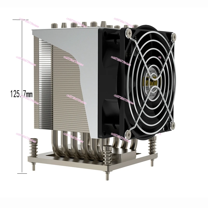 1700 platform square 4U radiator 6 copper tube CPU golden leopard desktop host temperature control fan