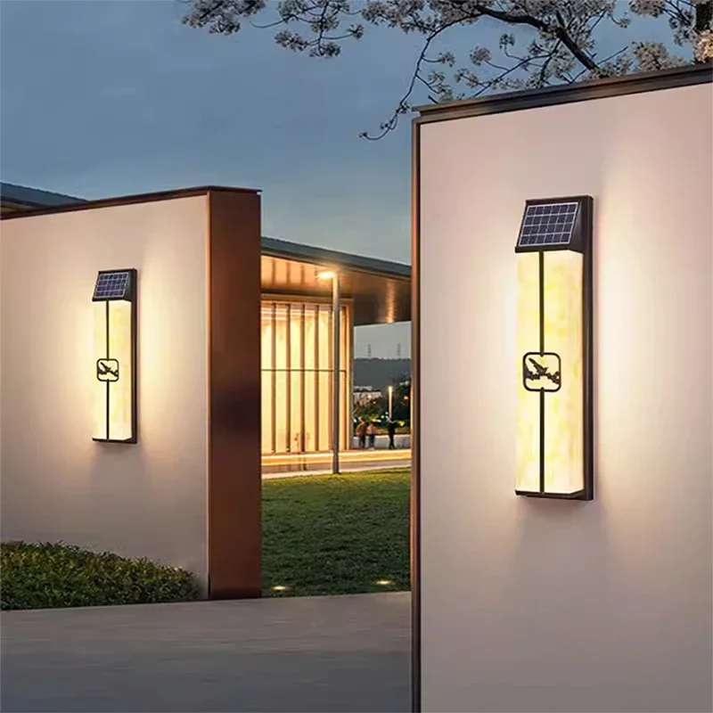 SOURA Contemporary Solar Outdoor Wall Lamps Simplicity Waterproof Balcony Hallway Courtyard Villa Gate Hotel