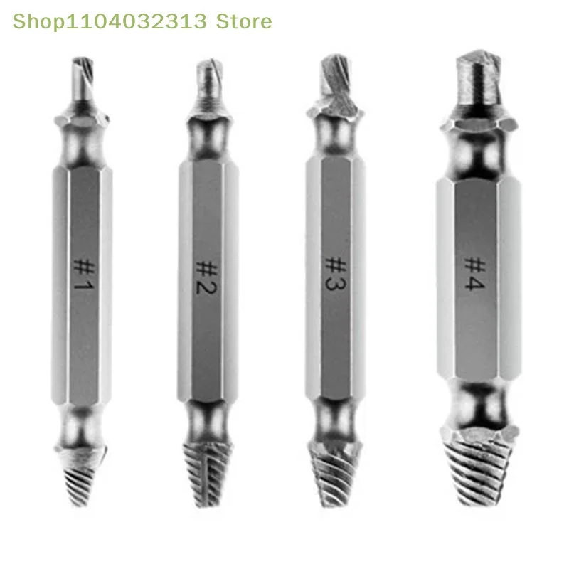 

5Pcs Damaged Screw Extractor Set Remover Small Easily Quickly Take Out Kit Easy Demolition Power HSS Drill Bit Stripped Broken
