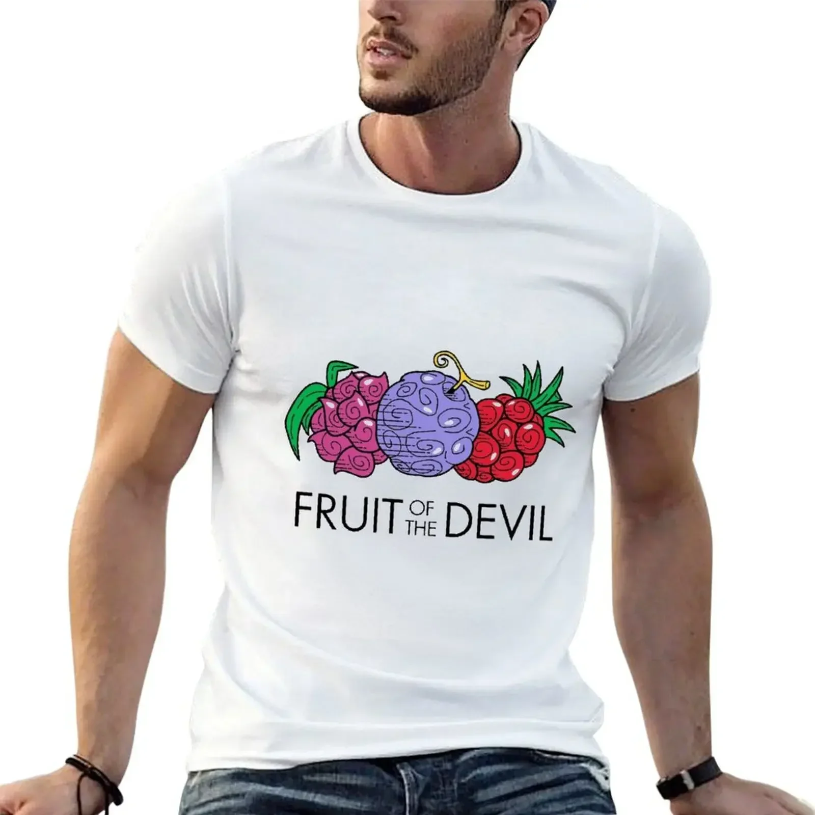 Fruit of the Devil T-Shirt blacks blanks anime shirts men