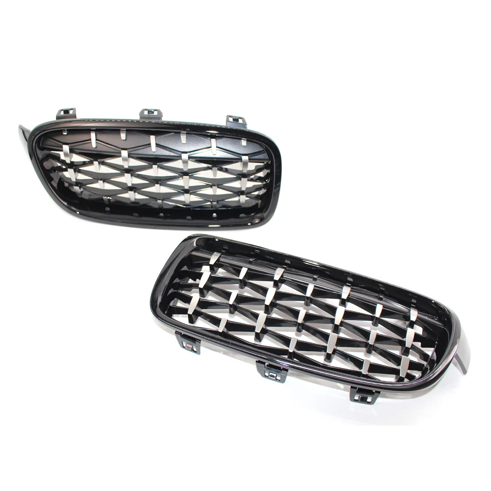 

2pcs Car Front Grilles Kidney Front Bumper Diamond Style Racing Grills Car Accessories for BMW 3 Series F30 F31 F35 2012-2018