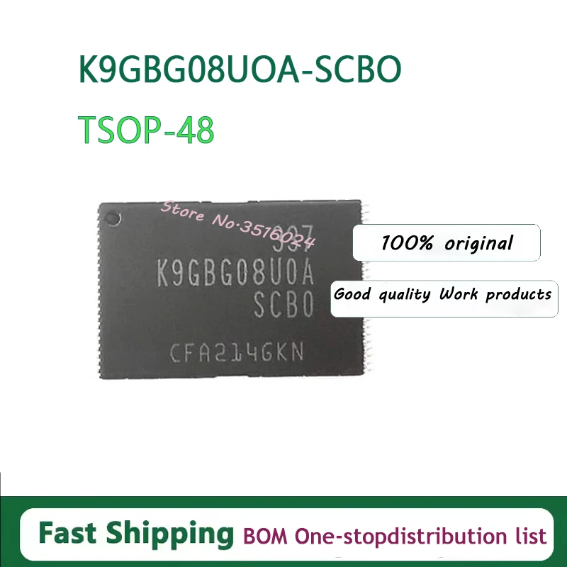 5PCS/lot  K9GBG08U0A-SCB0 K9GBG08UOA-SCBO TSOP-48  100% NEW