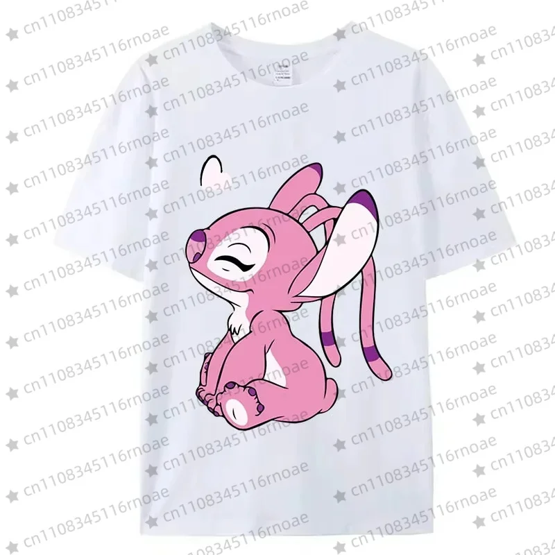 تي شيرت جديد عالي الجودة من قطن ديزني كاجوال ومريح للجنسين، تي شيرت رياضي كاجوال برقبة دائرية وأكمام قصيرة