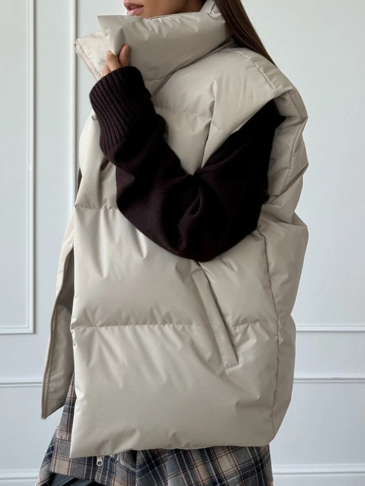 

Новинка осени и зимы, женский хлопковый жилет, куртка без рукавов, спортивный повседневный однотонный теплый жилет, куртка, жилет, женская хлопковая куртка