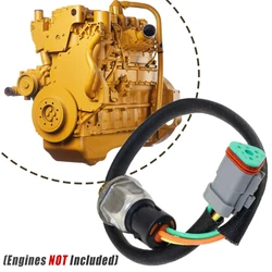 Car Fuel Rail Oil Pressure Sensor For Caterpillar C7 C9 C15 3126 CAT 224-4536, 194-6726, 3PP6-1, 3126, 2244536 3PP61, 1946726