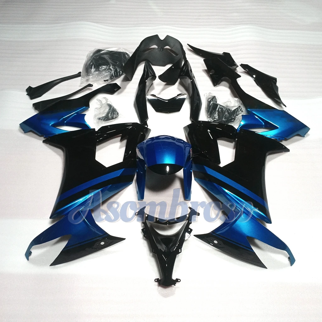 Injection fairings For Ninja ZX10R 2008 2009 2010 ZX1000F ZX-10R 08-10 ZX1000E Blue Black Bodywork set