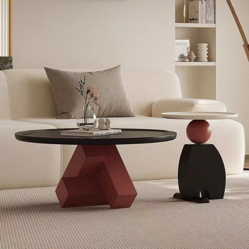 

Geometric Geo Italian minimalist coffee table combination round dopamine art creative designer living room home light luxury