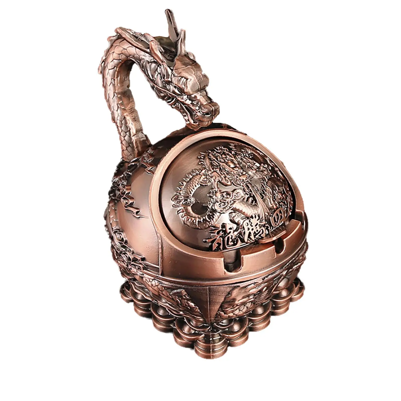 Cigarette Slot Ashtray Antique Zodiac Ashtray Decorative Ashtray Vintage For Smoking Area Study Desk Decor