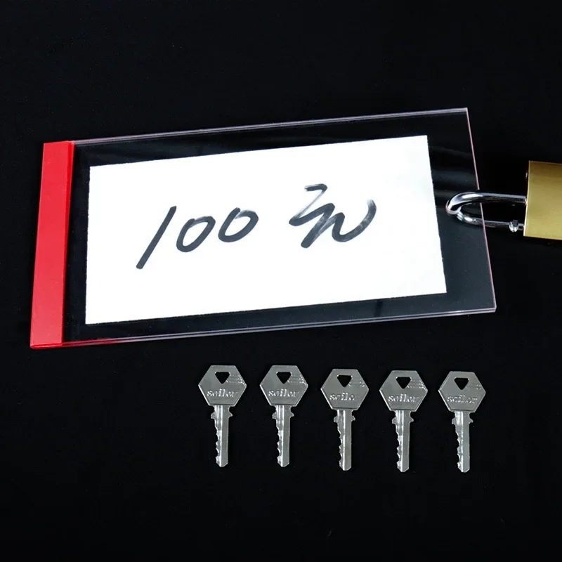 

Russian Roulette Lock Prophecy Obedient Lock Interaction Street Illusion Magic Gimmick Visual Changing Tricks Prop