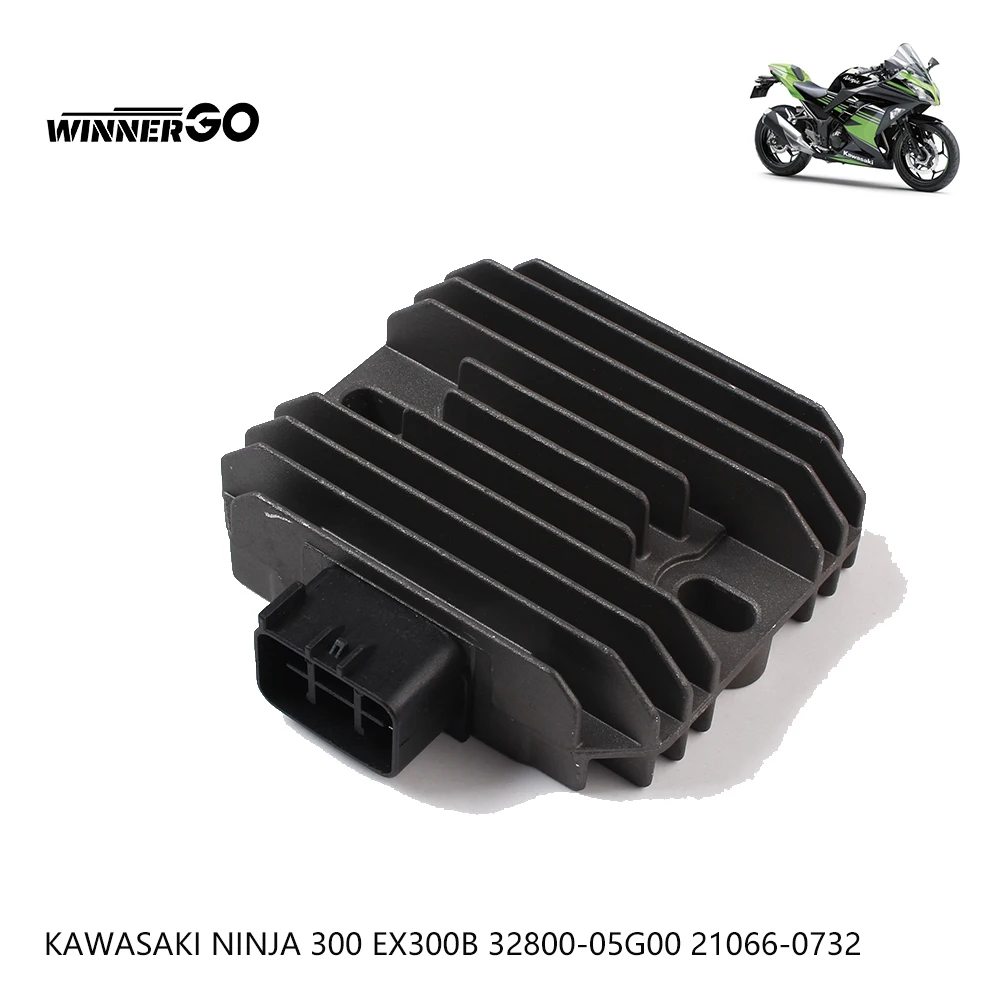 WINNERGO Motorrad-Spannungsregler-Gleichrichter für KAWASAKI NINJA 300 EX300B Ninja300 32800-05G00 21066-0732 – Detail 2