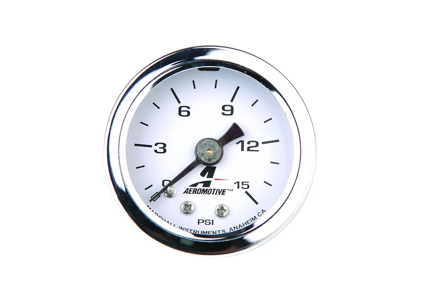 

Fuel Pressure Gauge 0-15 PSI, Liquid Filled, 1.5'' Dial with 1/8" NPT for Engine Monitoring