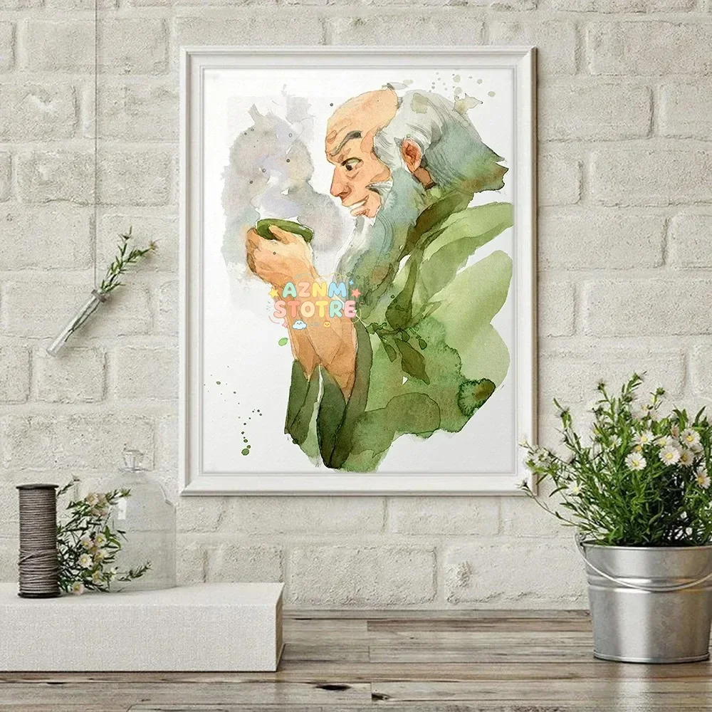 Canvas Painting Avatar The Last Airbender Watercolor Print Posters And Print Wall Art Picture Living Room Home Decor