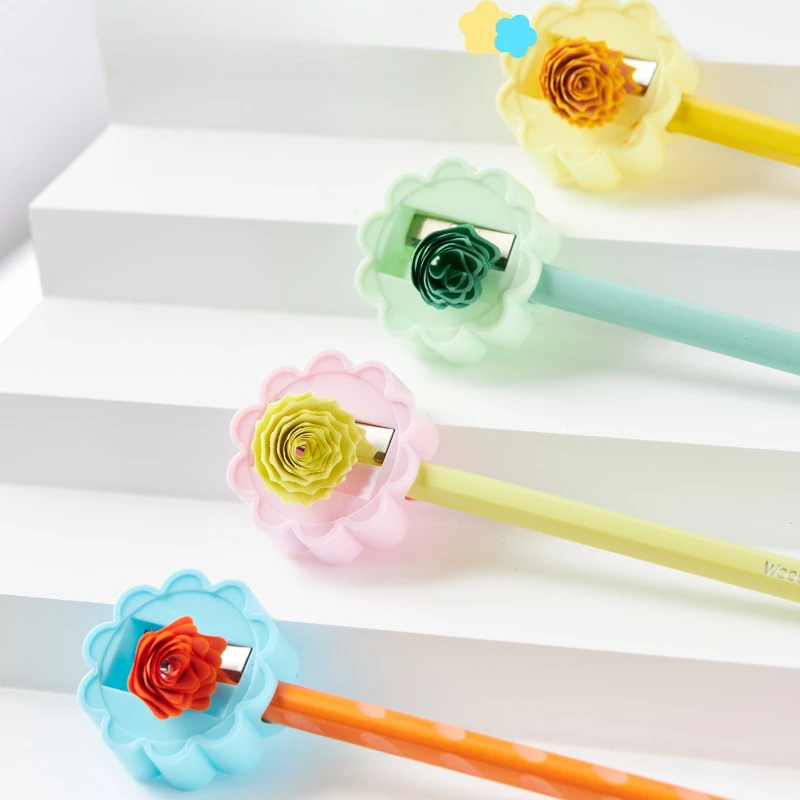 Immagine 5: 10 mini affilapenne assortiti, colorati, portatili, per materiale scolastico, bomboniere, articoli per ufficio e studio