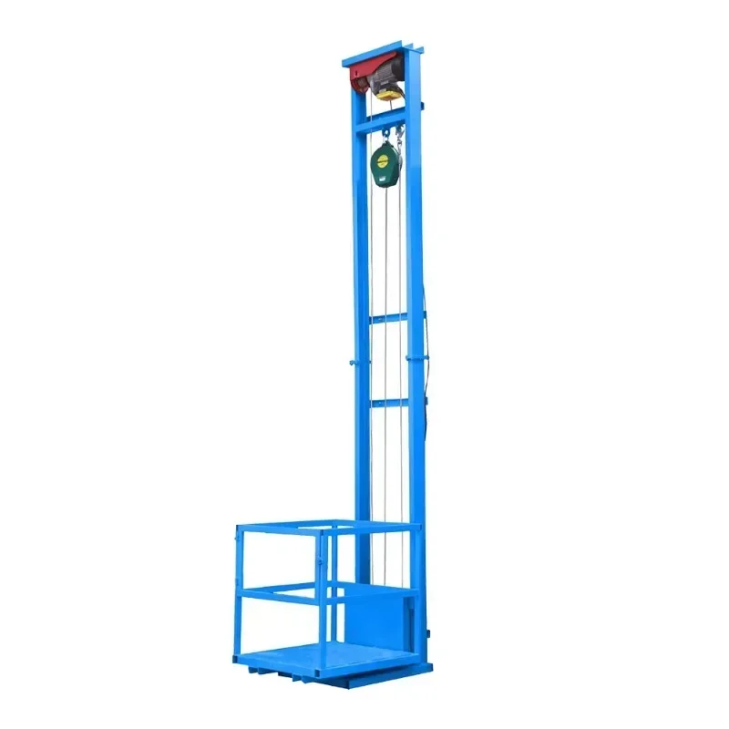 Hot salesElectric lift freight elevator small household hydraulic lifting platform warehouse factory simple lift