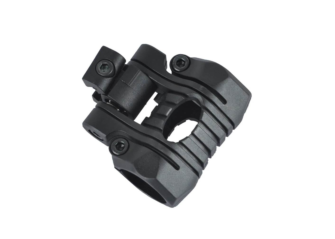 Helmet Flashlight Holder 25mm Multi-Angle Plastic Light Clamp Mount with Wrench Side Rail Mount Fast Helmet Accessory