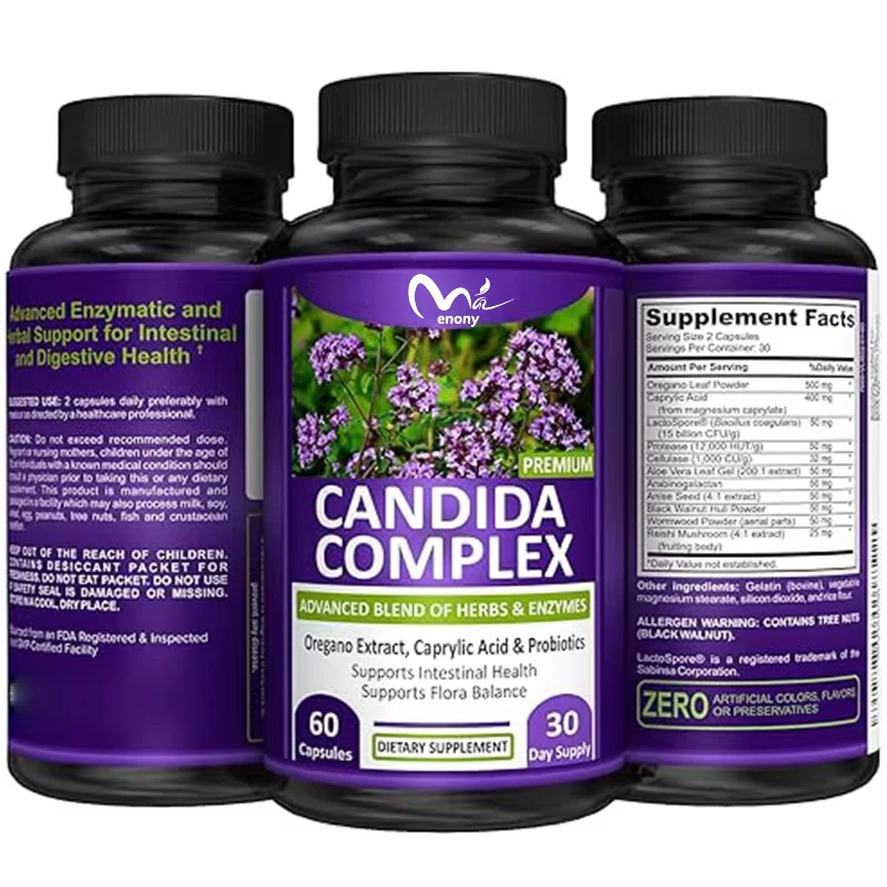 

Strong Garden Candida Complex - Intestinal Health and Immune Support, Male and Female Intestinal Health Supplement