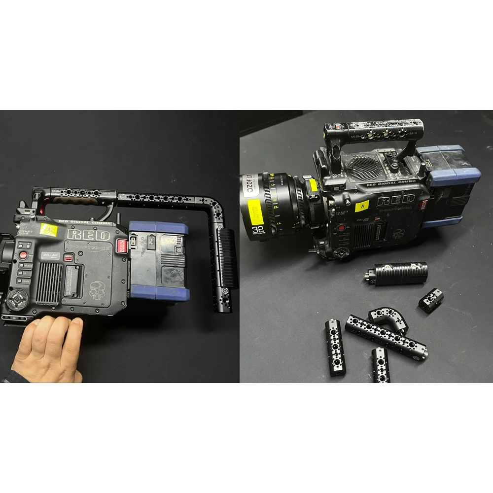 Pegangan atas universal Arri untuk penempatan kamera dapat disambungkan dengan pegangan universal, pegangan kamera dari paduan aluminium.