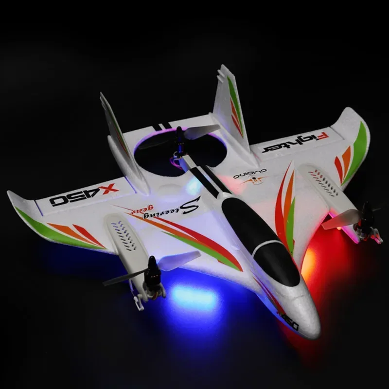 Wltoys X450 Brushless Vtol Airplane Glider Fixed Wing Aircraft 2.4g 6ch 3d/6g Rc Helicopters Vertical Avion Remote Control