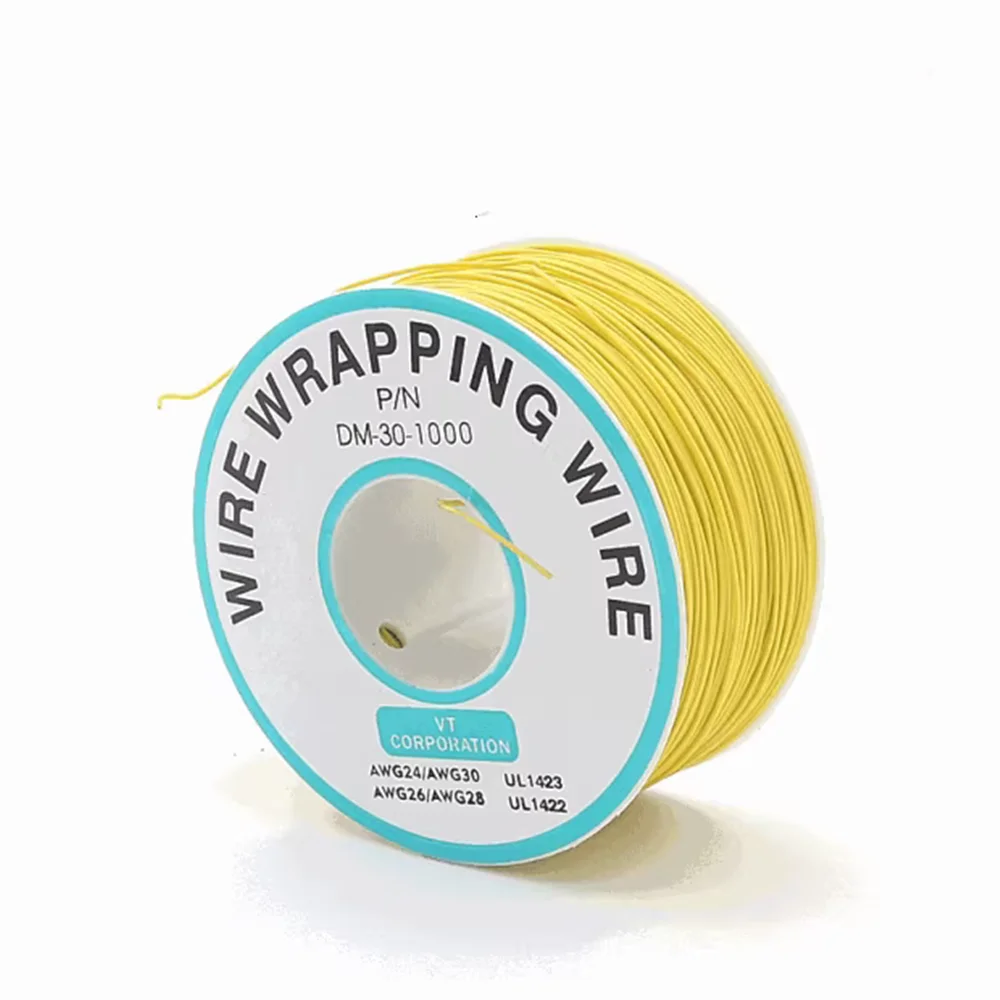 1Pcs 250M 30AWG Wire Cable 8 Color PCB Soldering Fly Iine Breadboard Jumper Colored Insulation Wrap Cable Tinned Pure Copper image 6