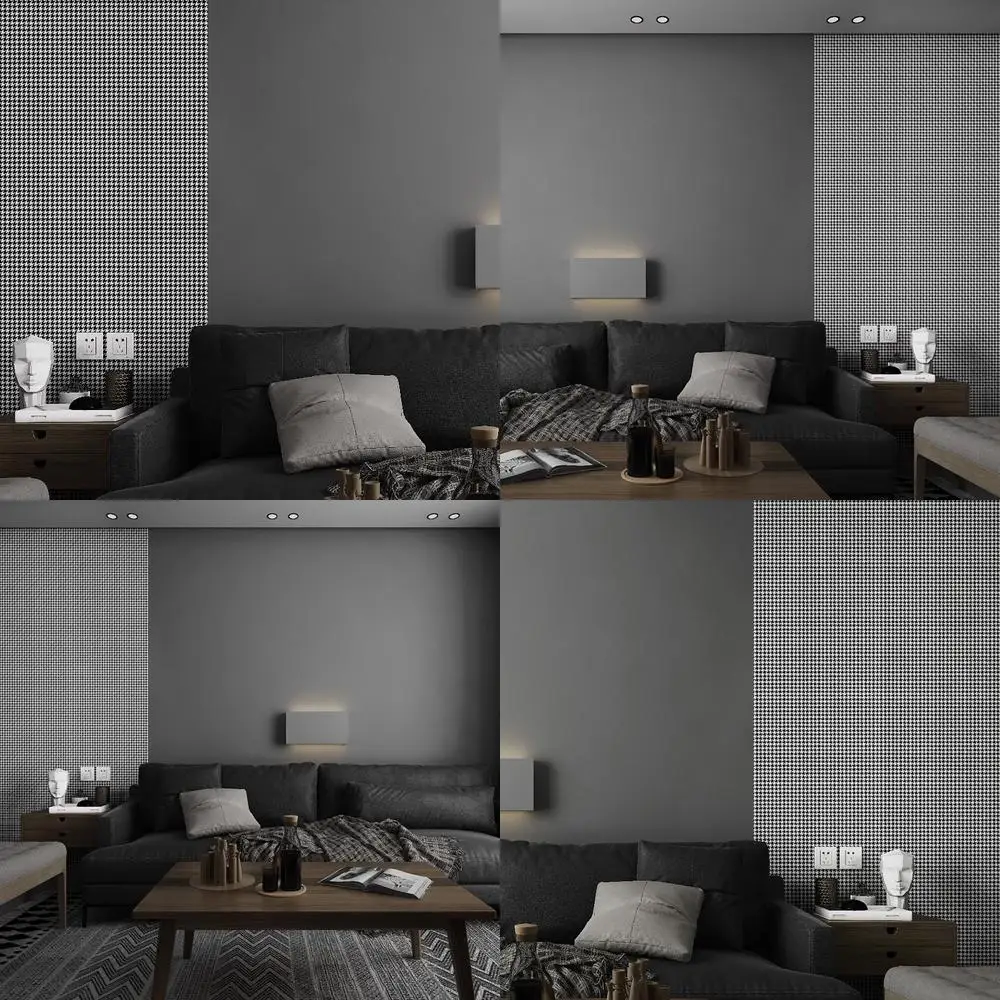 Chevron Pattern Wallpaper Cement Gray Industrial Style Nordic Geometric Multicolor Dark Gray Series Bedroom Living Room Feature