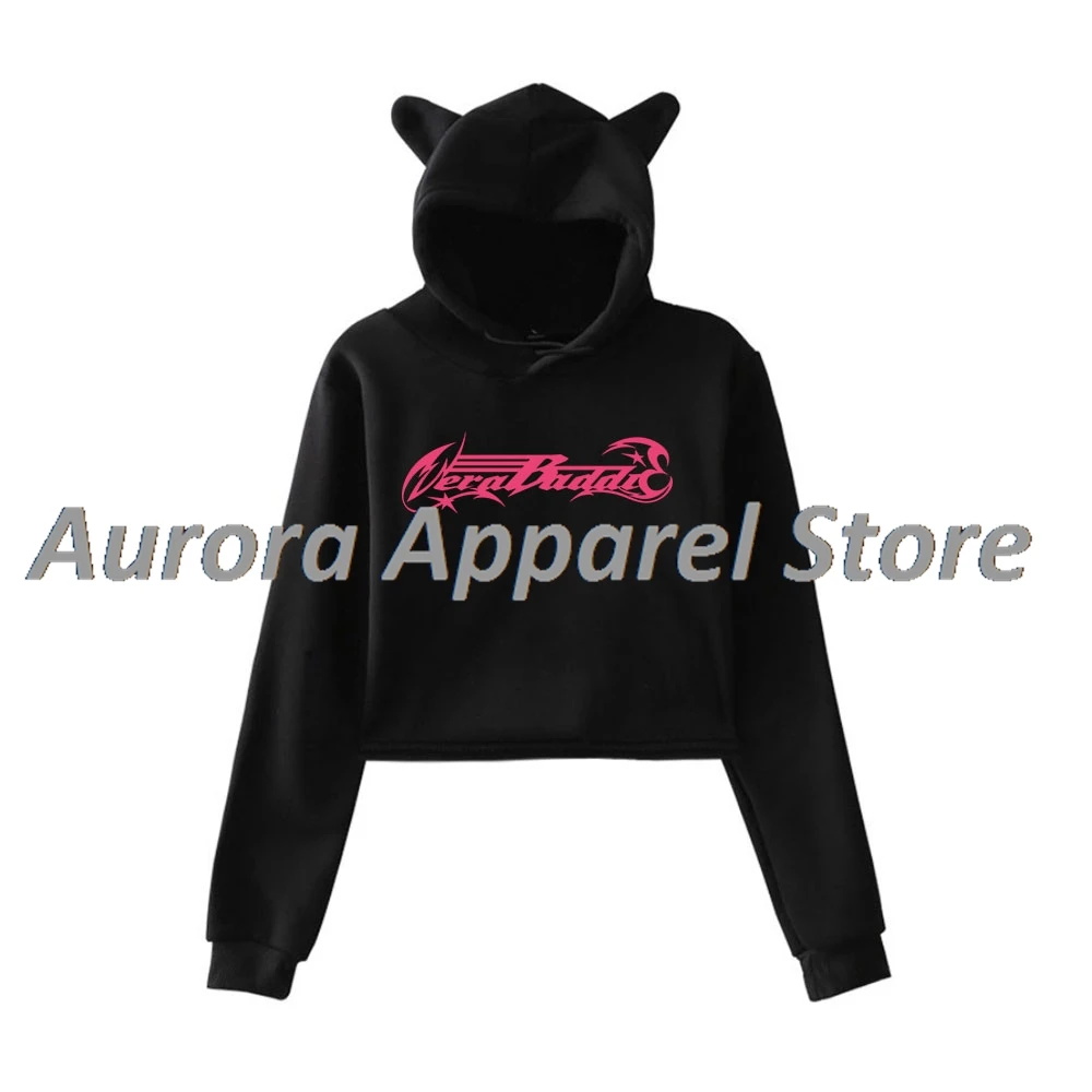 

Anna Pepe Vera Baddie Tour Merch пуловер женская толстовка с кошачьими ушками футболка с длинными рукавами женская одежда