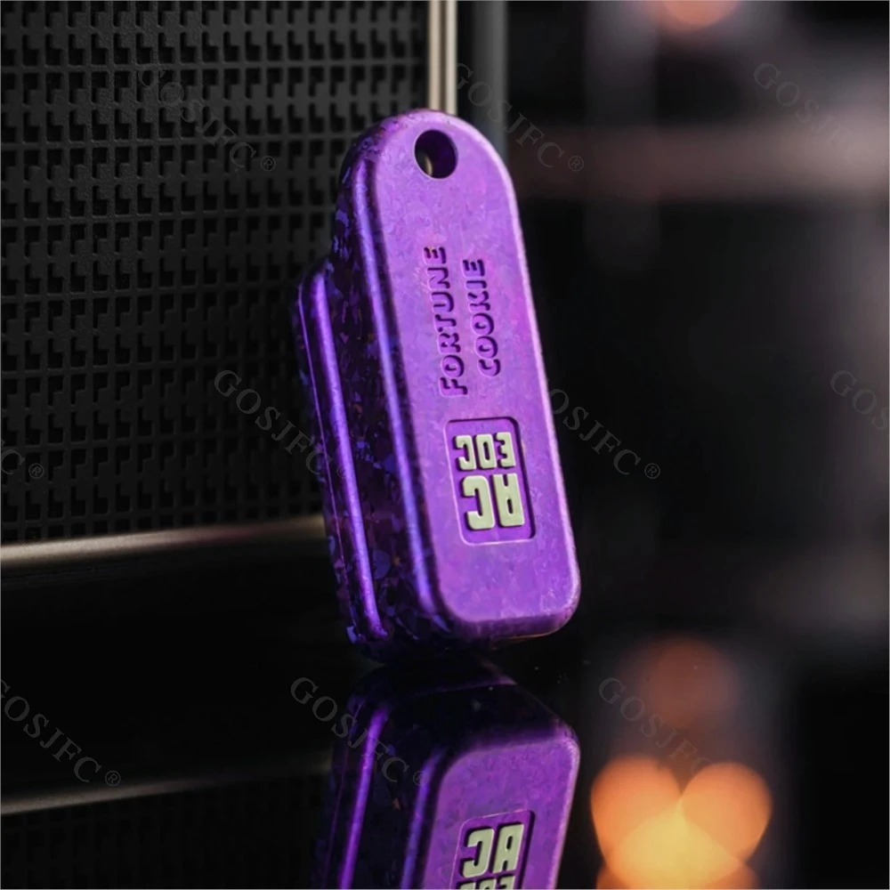 ACEDC Crystal Titanium Fortune Cookie Unlimited Push Slider Fidget Spinner Cool Fidgets Slider Stress Relief Toy