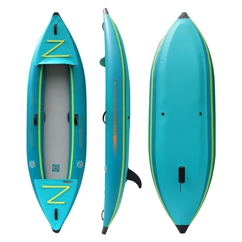 Barco de pesca Luya barco inflável PVC hovercraft caiaque barco duro duplo