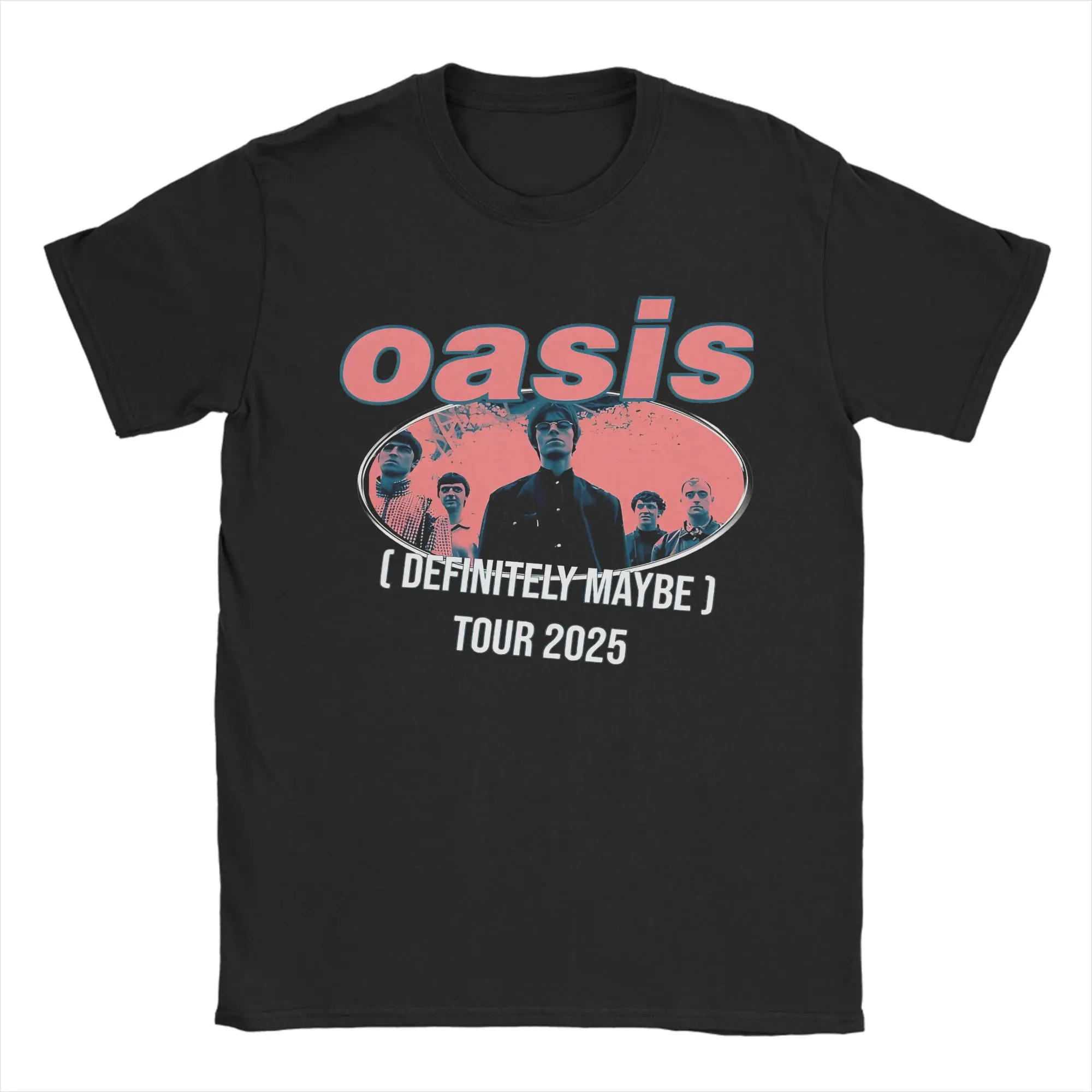 Casual Oasised Definitely Maybe T-Shirt for Men Women Crew Neck 100% Cotton T Shirt Short Sleeve Tee Shirt Plus Size Tops