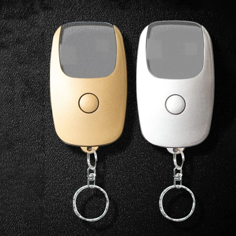 عدسة مكبرة قابلة لإعادة الشحن عبر USB وعدسة مكبرة وسلسلة مفاتيح محمولة مع ضوء LED لقراءة الكتب