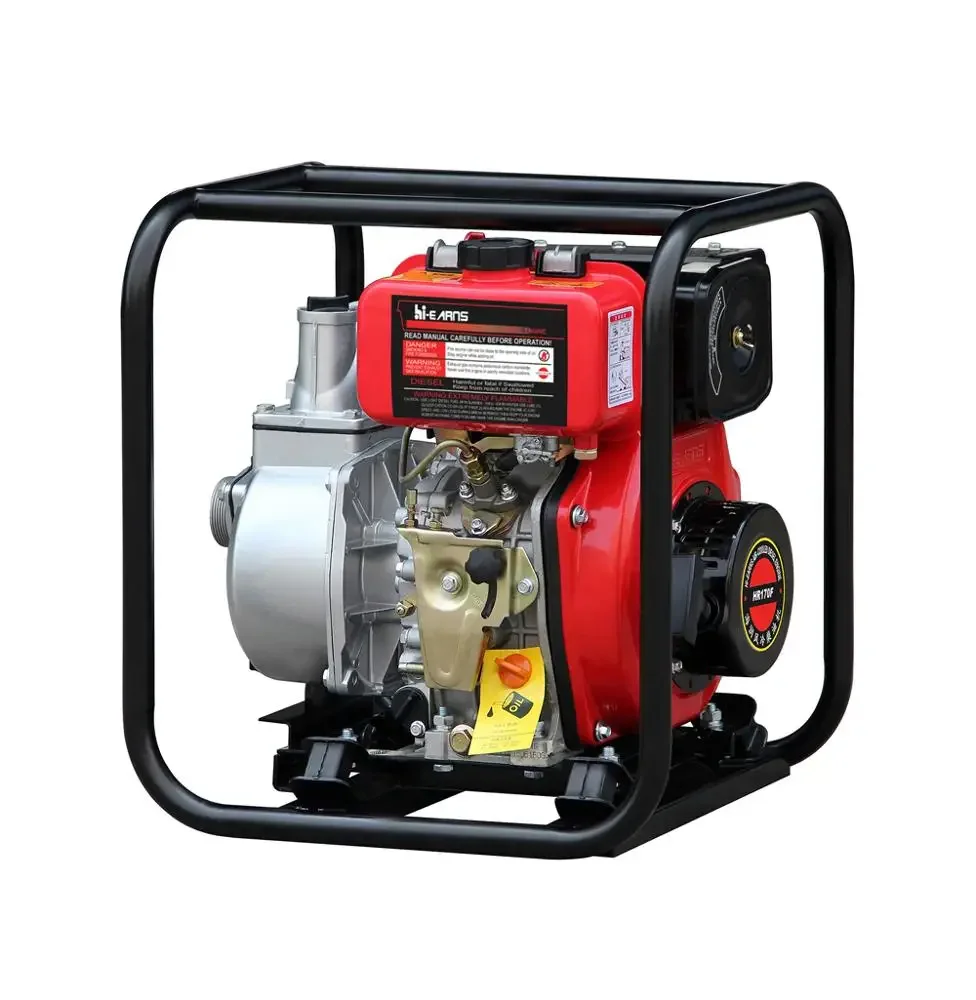 Hi-earns Brand 5hp engine output 2 inch home use air cooled die sel engine water pump