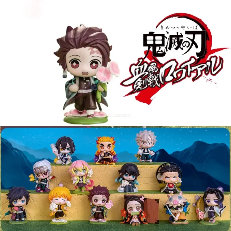 

Original Bubble Mart Demon Slayer Blind Box Mystery Box Kamado Tanjirou Kamado Nezuko Box Anime Figure Model Male Doll Gift