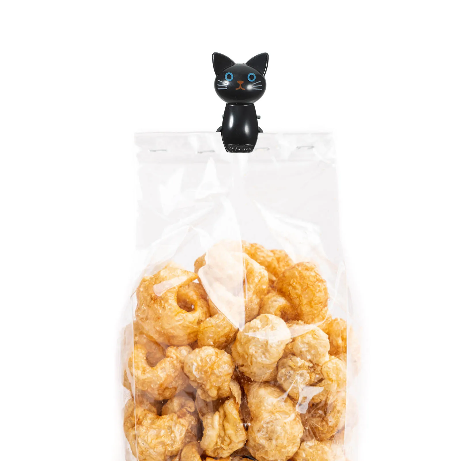 8pcs Gray 3 White 3 Cat Sealing Clips Bag Kitchen Chip Snack Food Storage Reusable Plastic Multipurpose Clamps