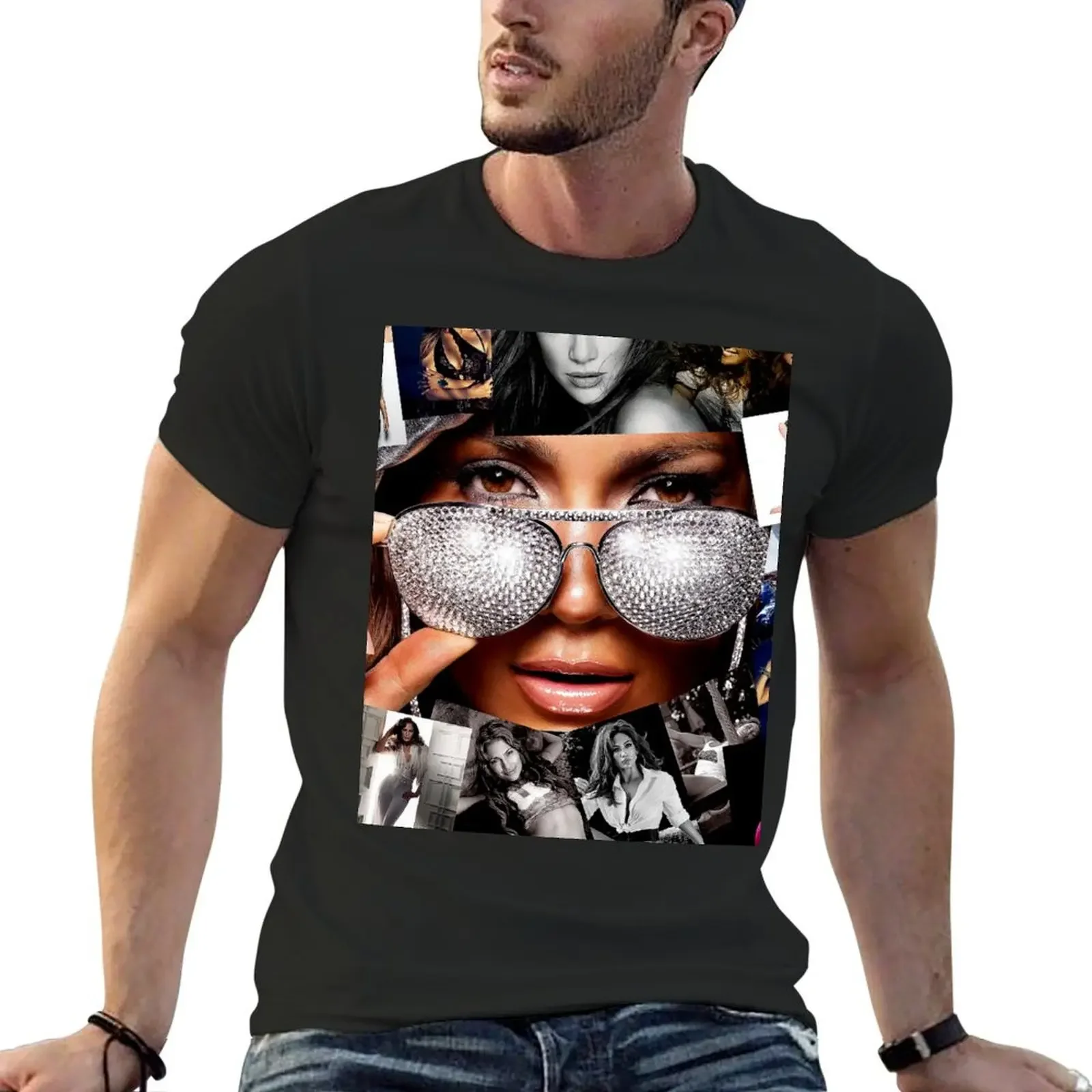 

Jennifer Lopez T-Shirt blue archive custom shirt vintage anime shirt mens plain t shirts